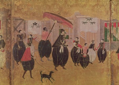 St. Francis Xavier and his entourage, (detail) by Japanese School